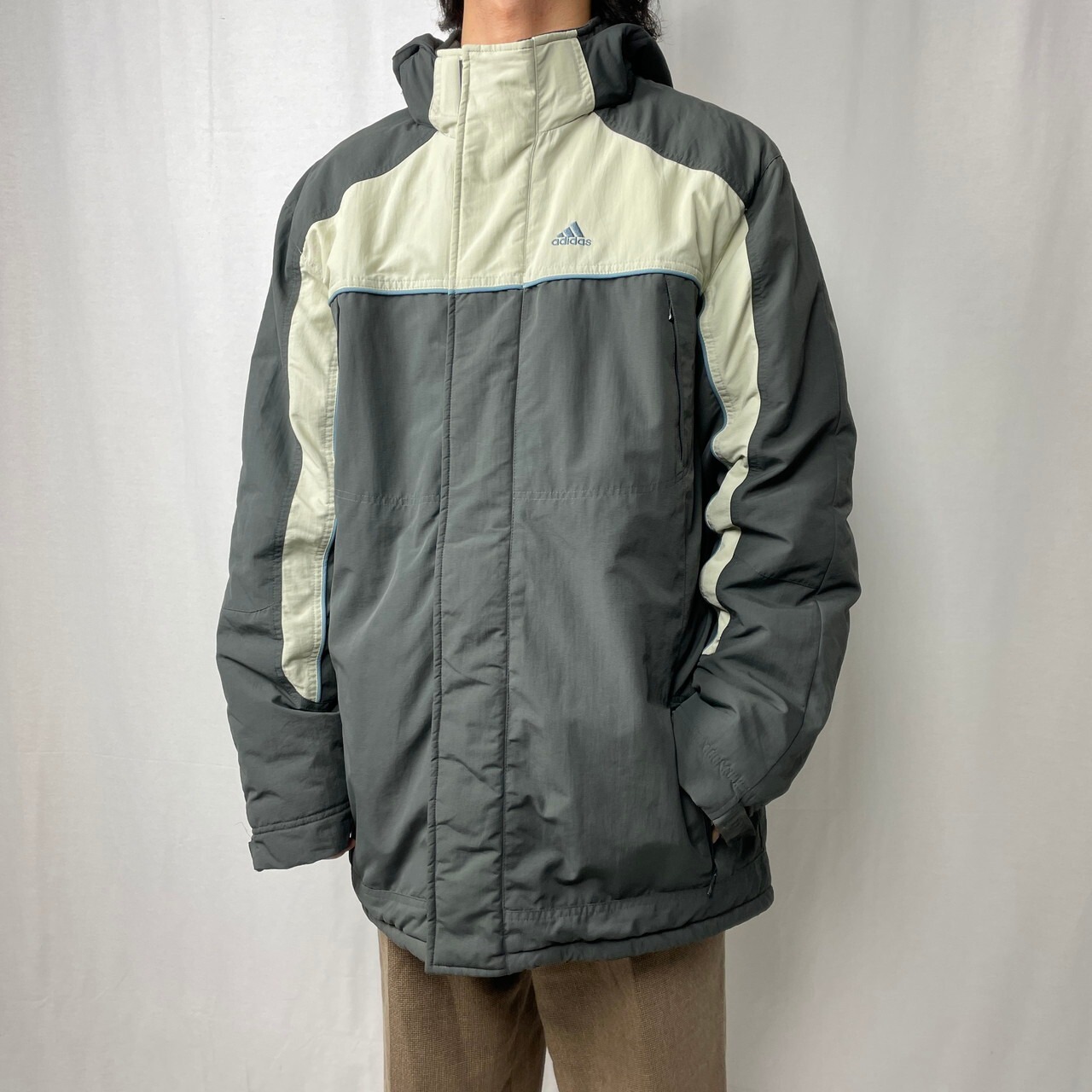 00年代 adidas アディダス マウンテンパーカー メンズXL相当 古着 00s 