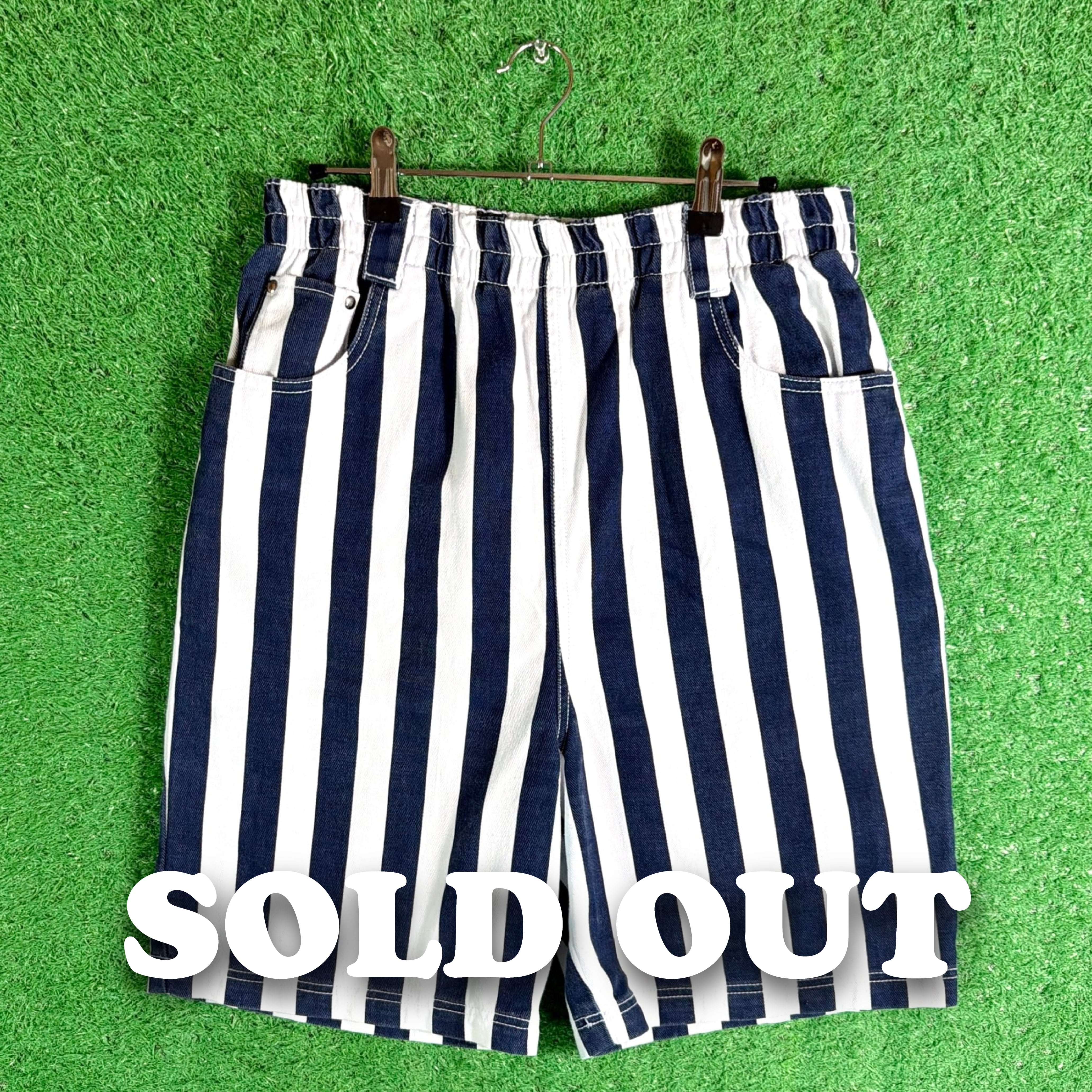 Men's】 90s ストライプ コットン ハーフパンツ / 90年代 古着