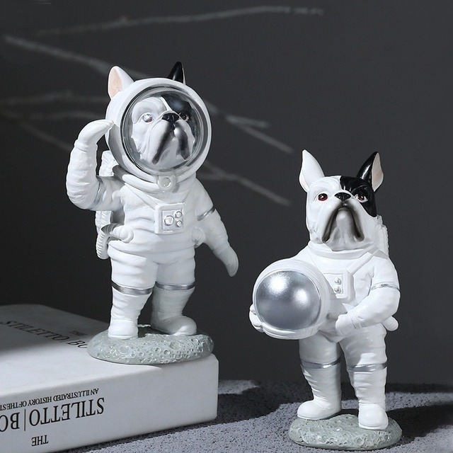 イヌ 置物/スマホスタンド Astronaut Space Dog【8種】