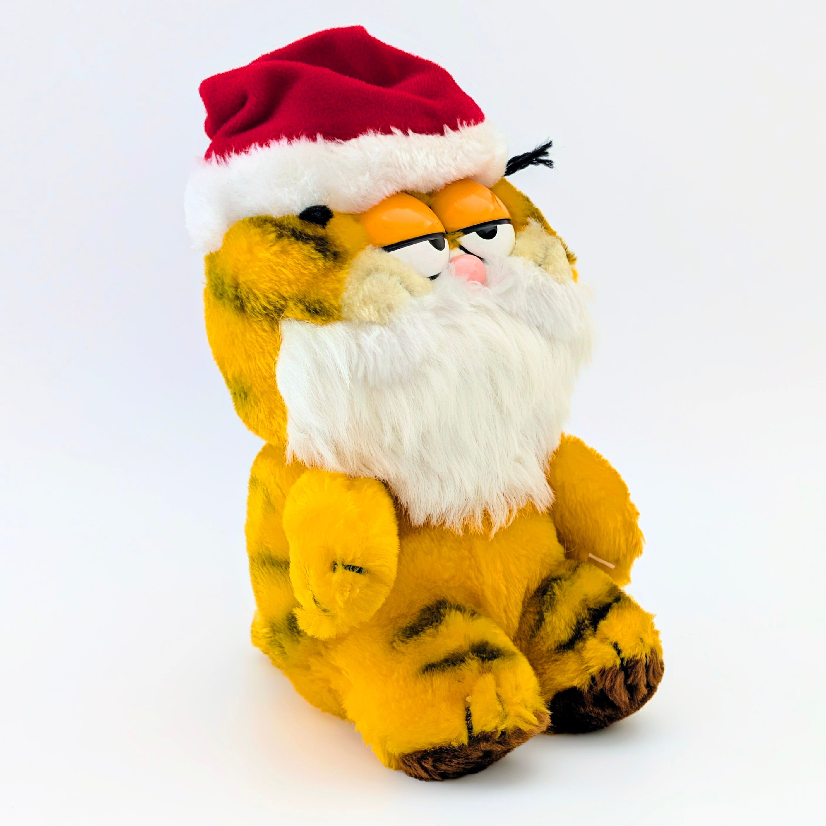 ☆ VINTAGE 1980年代初期 ☆【 Garfield ( ガーフィールド ) 】『 ガーフィールド サンタおじさん 』ぬいぐるみ / プラッシュ / plush / 1980年代年製 〚アメリカン雑貨 アメトイ〛