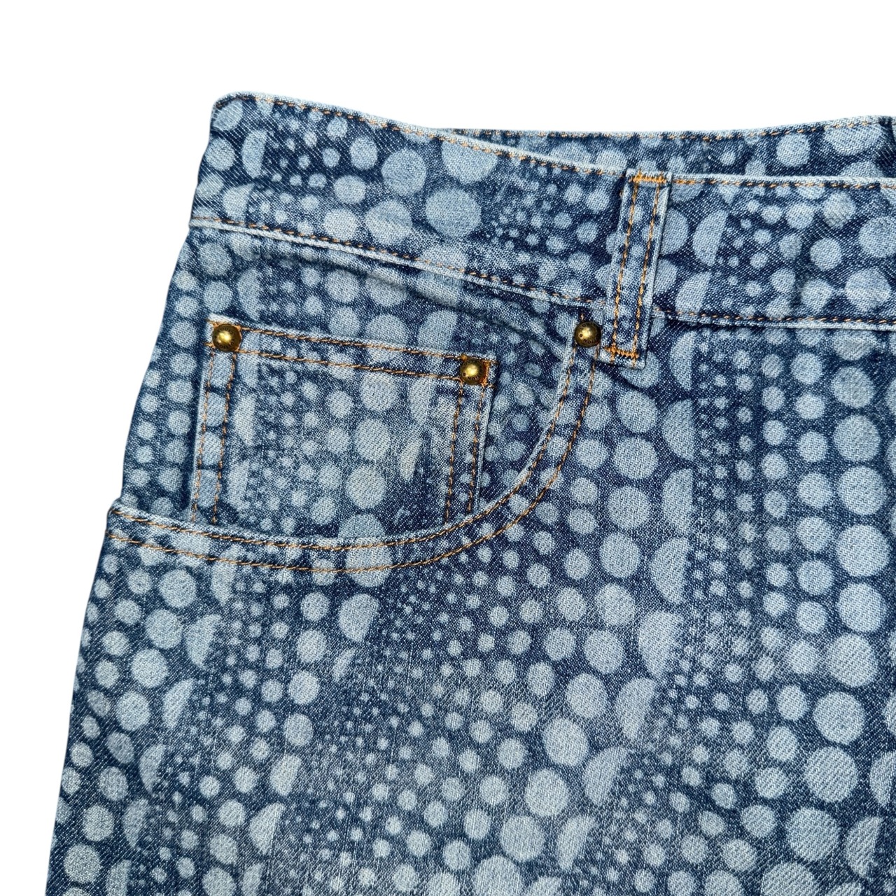 【LOUIS VUITTON 】ルイヴィトン 草間彌生 オールオーバー パンプキンデニムパンツ RM232H YN3 HOD30W サイズ32