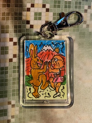 オリジナル手描きドローイングキーホルダー#7