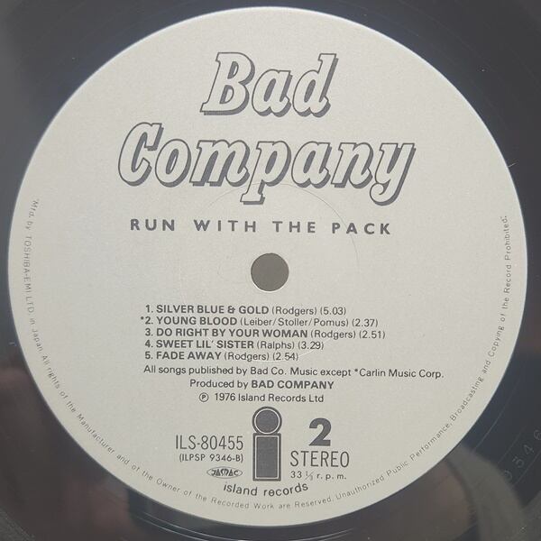 Bad Company / Run With The Pack [ILS-80455] - 画像5