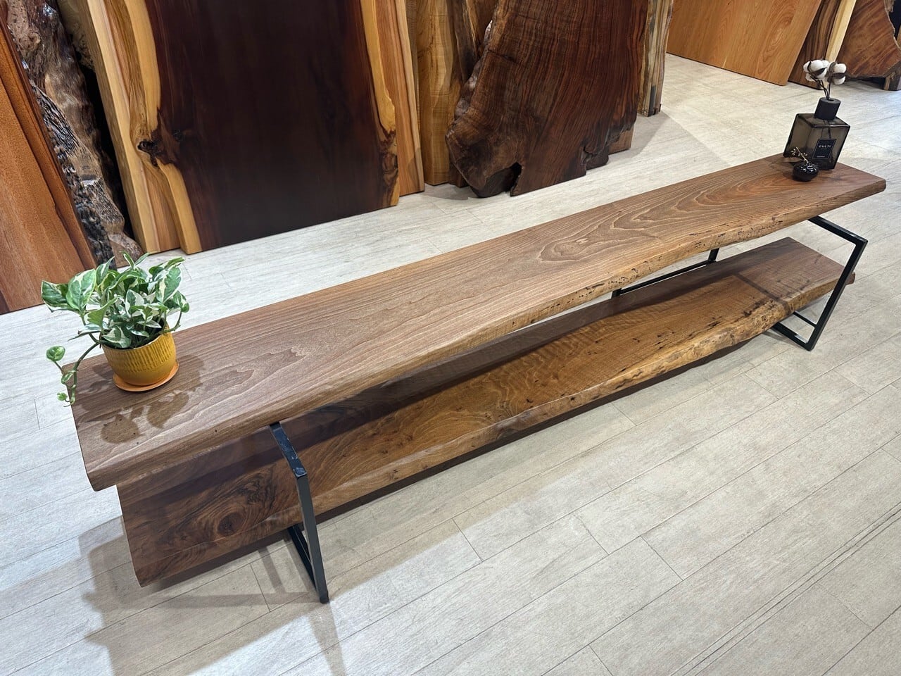 テレビボード　ベンチ 造船古材] ベンチ 兼 TVボード：Vintage 2way Design Bench【受注生産
