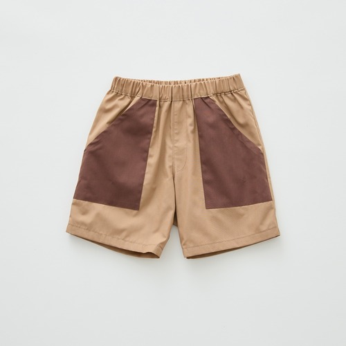 《eLfinFolk 2026SS》T/C Broad Shorts / beige / 120・130cm