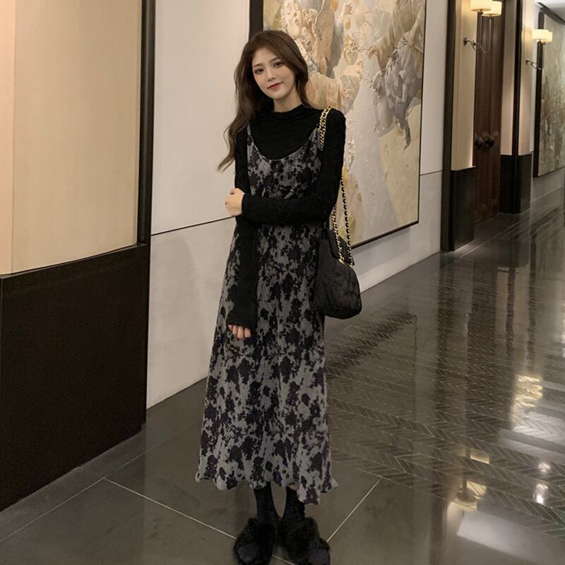 スタンダードスプリングスタイルシャツ ドレス レトロ ストリート 春物 試着室37900730454