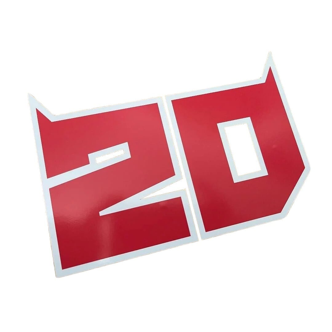 【特大】ファビオ・クアルタラロ ゼッケン20 ビッグサイズステッカー(20cm×14.4cm)