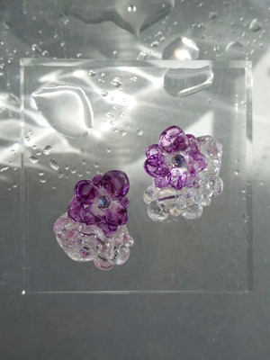 紫陽花　クリスタルクォーツ×パープル紫陽花