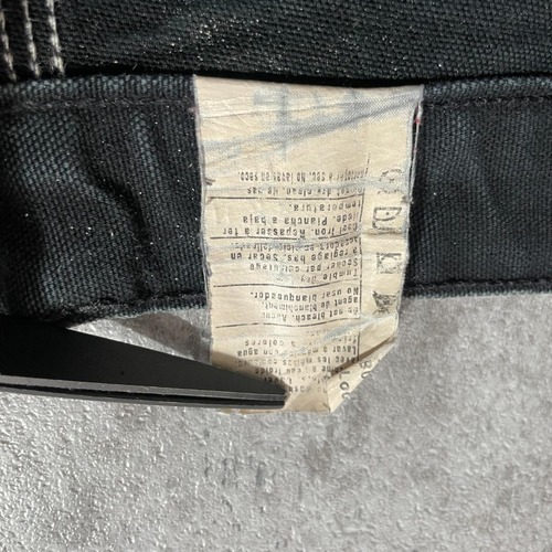 USA製 ブラック ダブルニー Carhartt B01-BLK 28×30 詳細写真12