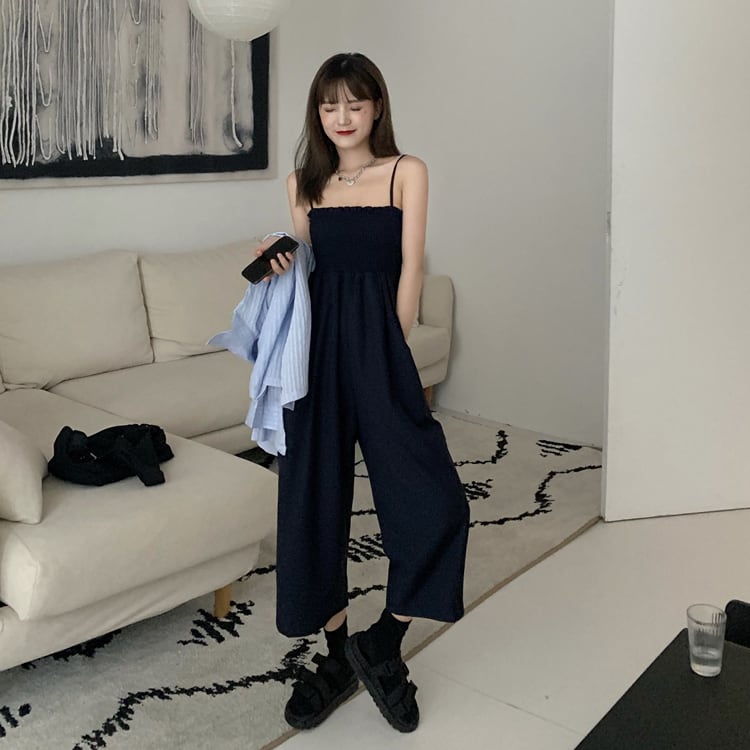 こなれ感 シック ベアトップ オールインワン サロペット レディース ジャンパースカート アンクルパンツ ワイドパンツ デコルテセクシー ブラック 黒 キャミワンピ風 体型カバー 男ウケ デート服 楽ちん 韓国ファッション 通販 21 春 夏 Pure Fragrance Style こなれ感 シック ベアトップ オールインワン サロペット レディース ジャンパースカート アンクルパンツ ワイドパンツ デコルテセクシー ブラック 黒 キャミワンピ風 体型カバー 男ウケ デート服 楽ちん 韓国ファッション 通販 21 春 夏 Pure Fragrance Style