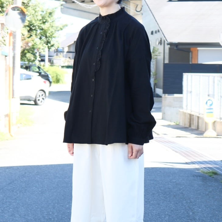 ネル フリルブラウス | Zakka so-la