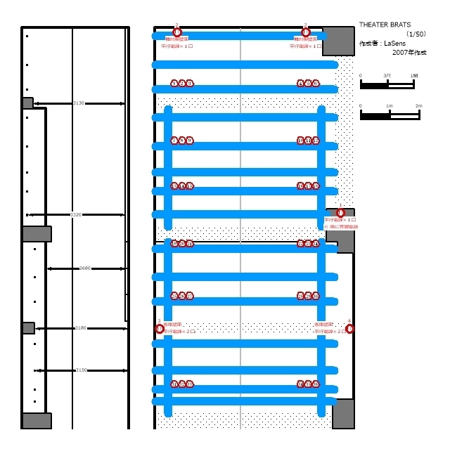 劇場図面2D版 THEATERBRATS（シアターブラッツ）