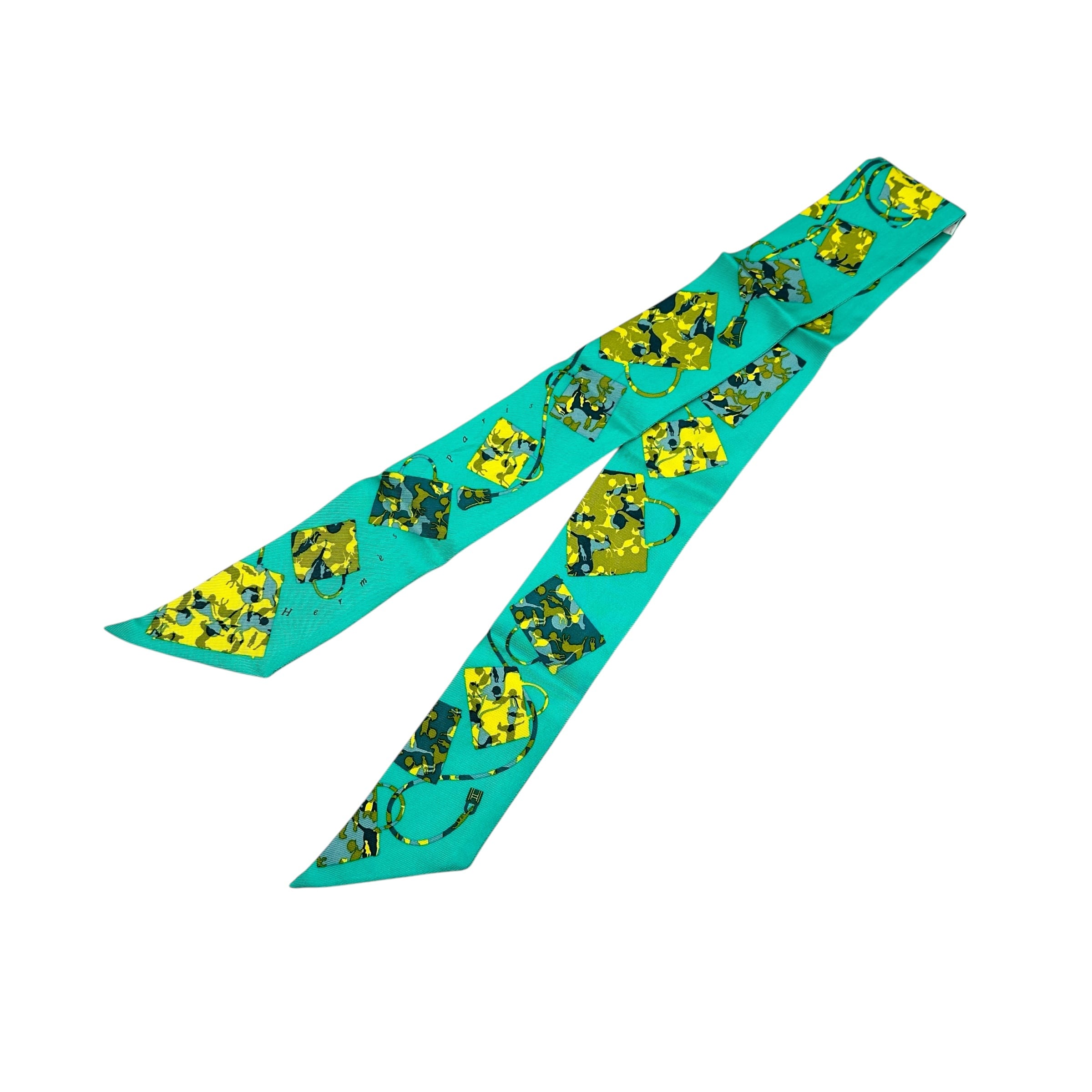 HERMES エルメス ツイリー ケリーの馬車 スカーフ リボン 27986-202603