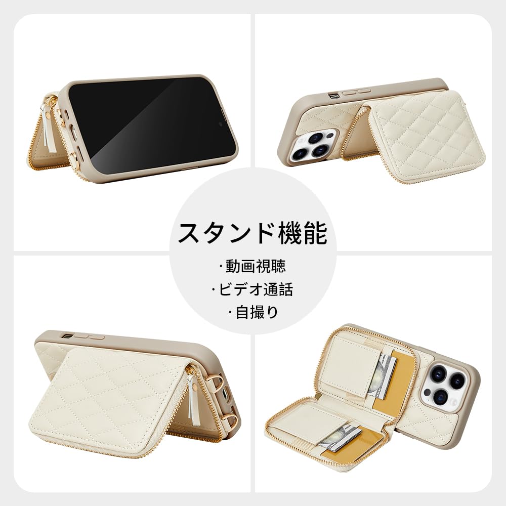 ZVE iphone 14 pro max 6.7インチ対応ケースZVE カード入れ付き カード