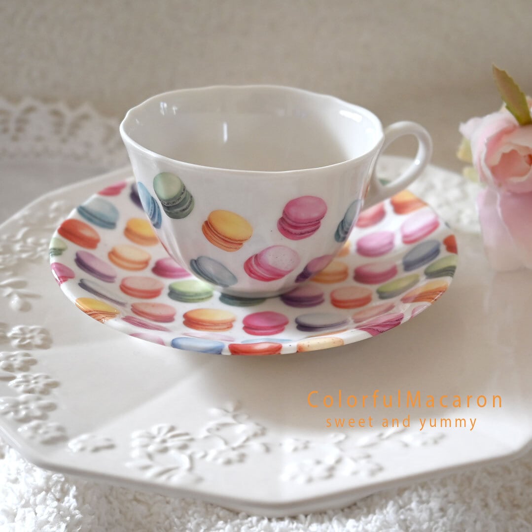 白磁用 水彩カラフルマカロン A4サイズ （ポーセリンアート用