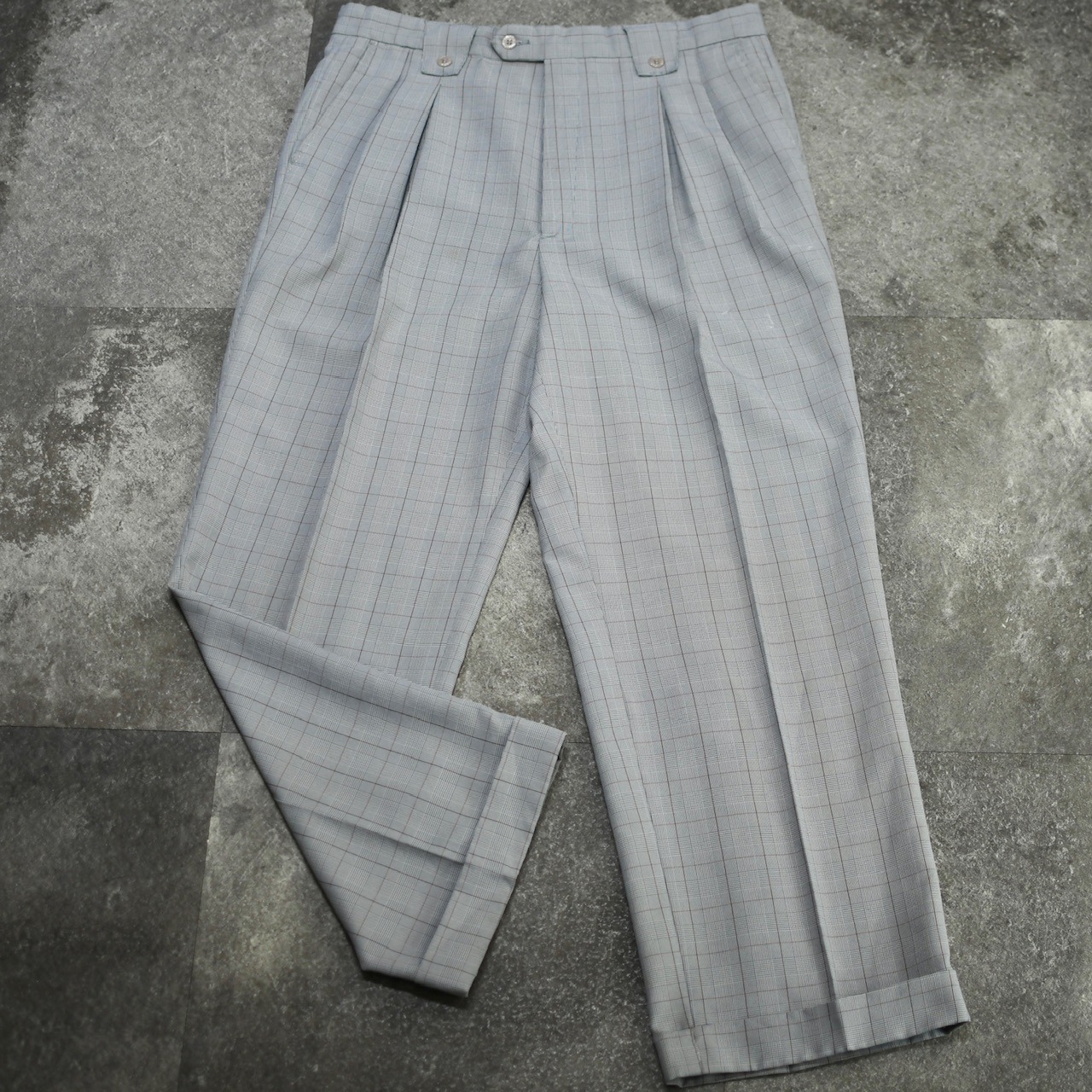 MONOLOGUE glen check wide slacks