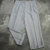 MONOLOGUE glen check wide slacks