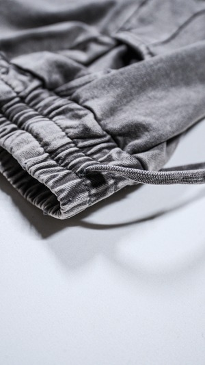 Vintage Washed Sweat Baggy Pants [Ash]