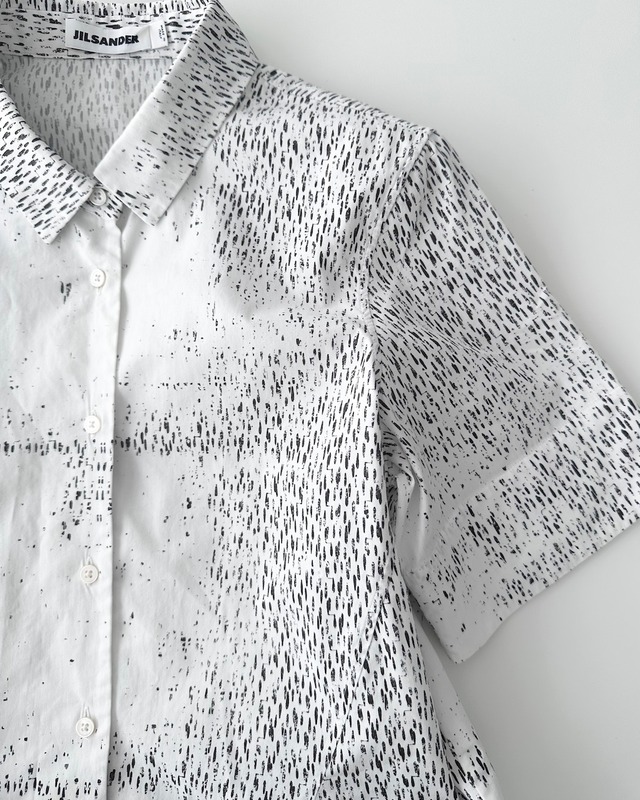 JIL SANDER　PRINTED BOXY COTTON SHIRT
