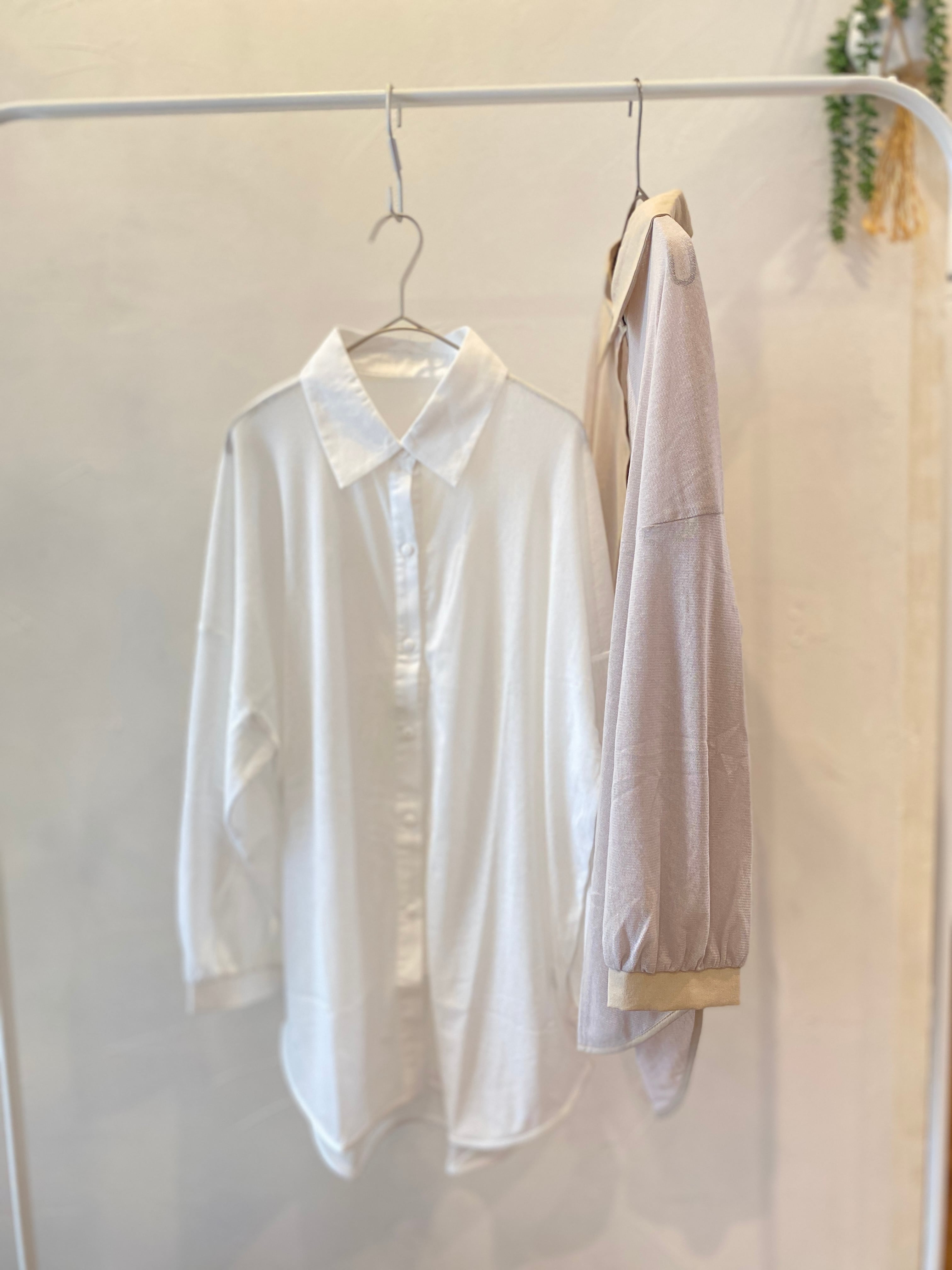【AgAwd】メッシュルーズシャツ　2401-771258
