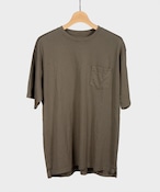 THE INOUE BROTHERS／Garment Dye Pocket T-shirt／Ash Green