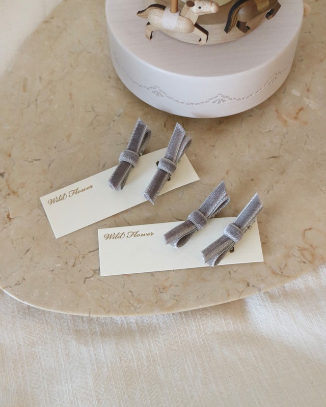 kids hair clip velvet mini