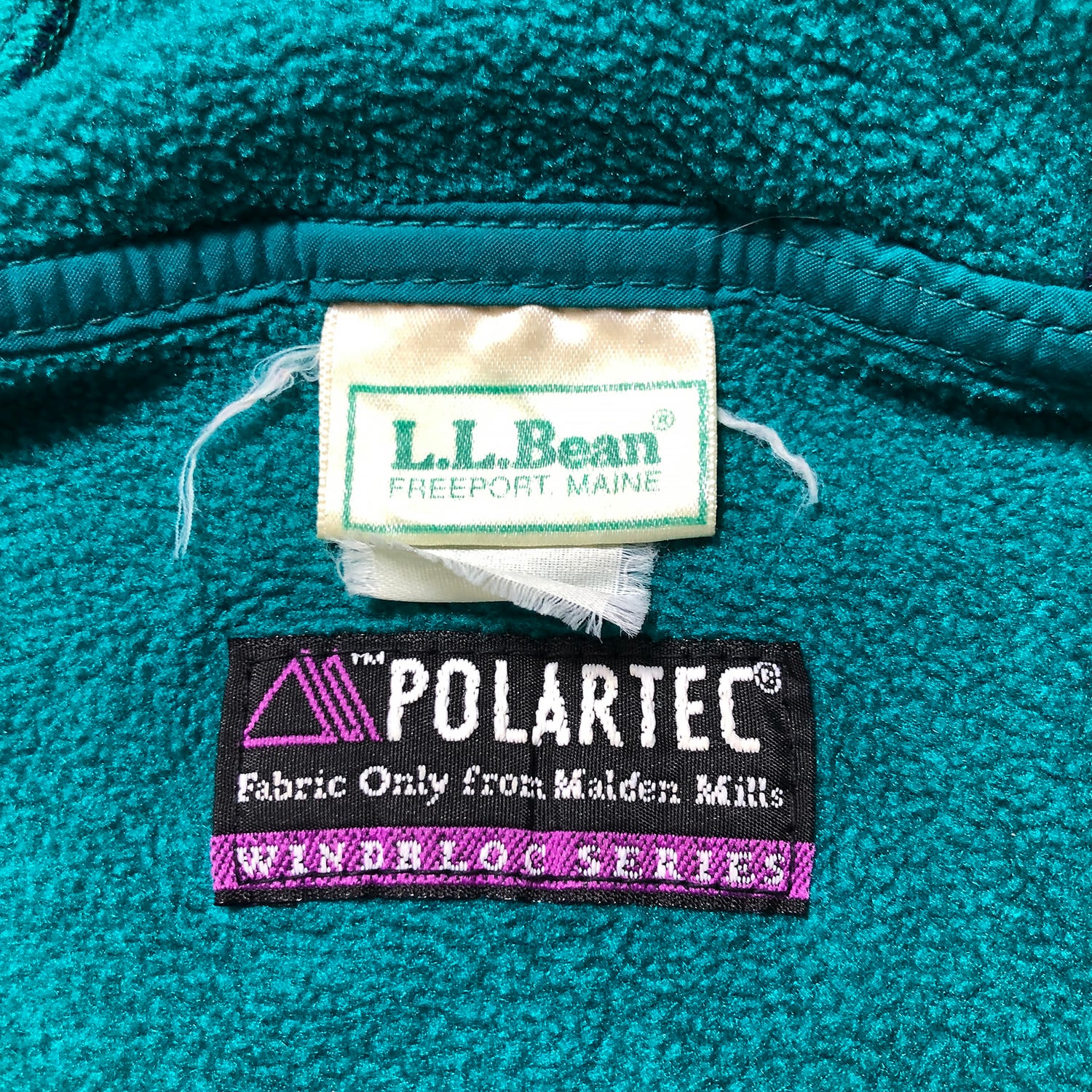 90S L.L.Bean WINDBLOC SERIES ポーラテック ハーフジップ プルオーバー フリースパーカ フーディー メンズXL  ヴィンテージ 古着