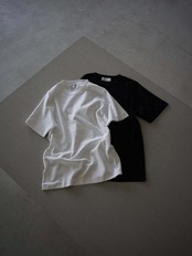 itochi - Suvin cotton smooth crew neck t-shirt：white