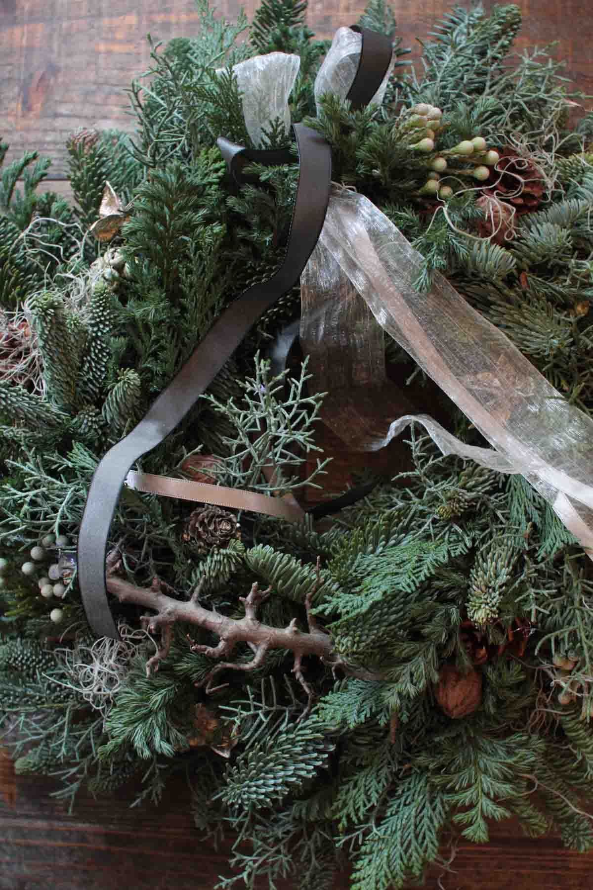 xmas wreath 2025~森薫るフレッシュグリーンリース / 緑