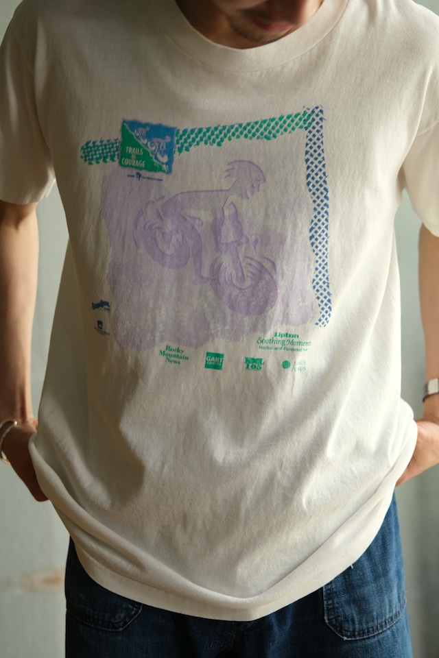 Utah/90's "Trails of Courage” print tee shirt/made in usa