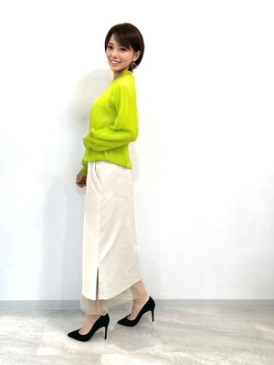 シアーヘムコーデュロイスカート