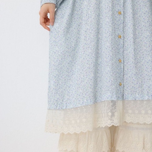 2色/小花柄センターボタンワンピ ・12568