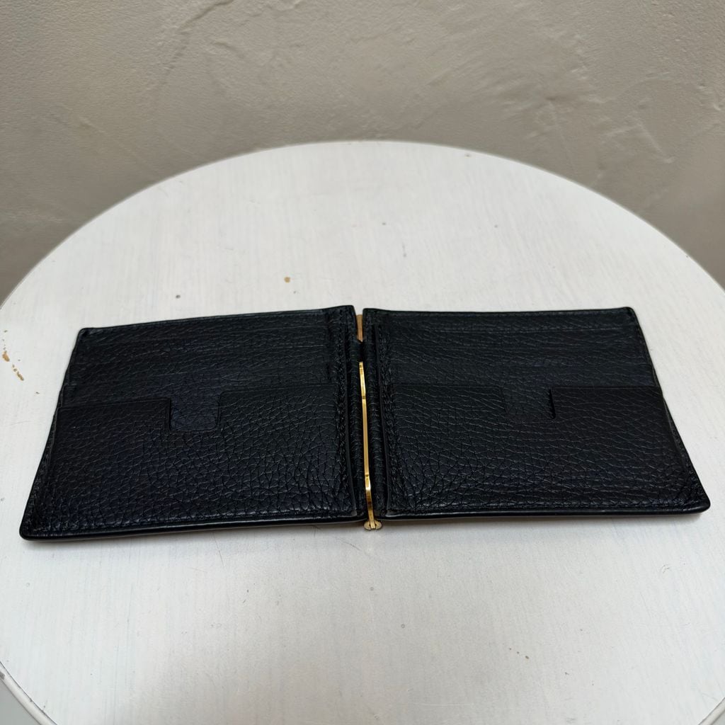 TOM FORD トムフォード Leather Money Clip マネークリップ ブラック