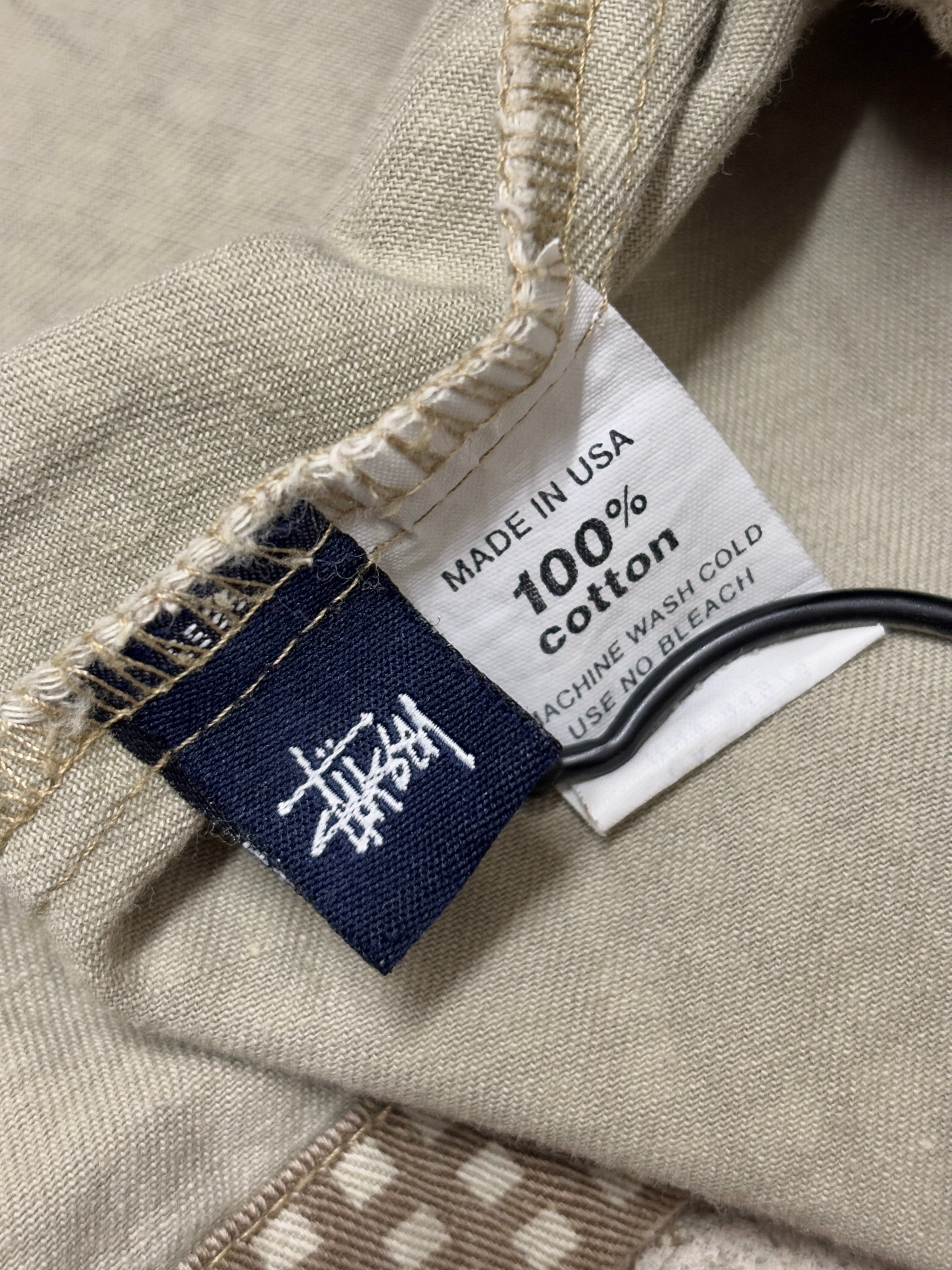 STUSSY 90's USA製　デッドストック　ナイトデジタルカモ　長袖シャツ 90s OLD STUSSY/Night Camo Military Shirt/USA製/紺タグ/S