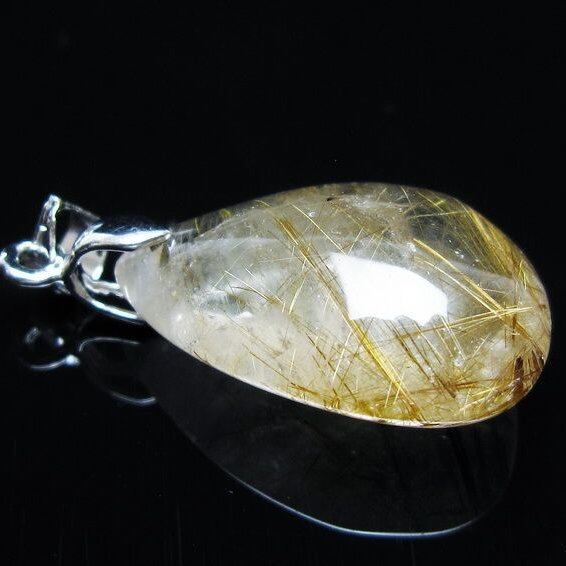 タイチンルチルクォーツ ペンダント ルチルクォーツ ペンダントトップ 一点物 メール便可 [M便 1/20] 112-13290