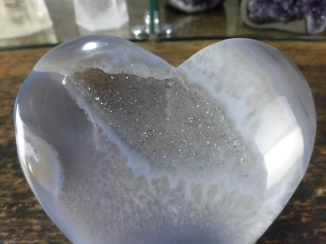 【瑪瑙カービング】　ハート瑪瑙　no.7