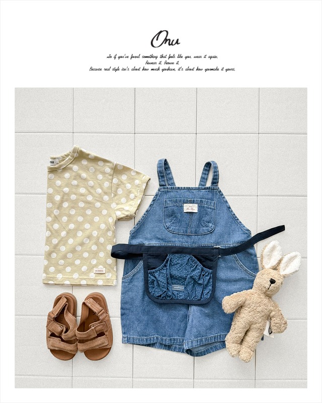 [予約][送料無料]≪ONU≫Denim Overall Pants 40