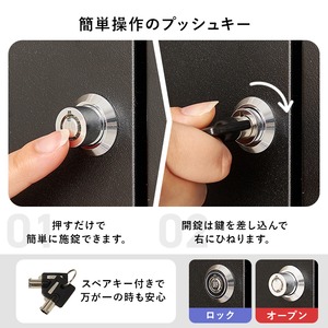 【組立式】宅配ボックス 2段タイプ アジャスター 配達用マニュアル 印鑑ケース付き 3色展開 幅39.5cm