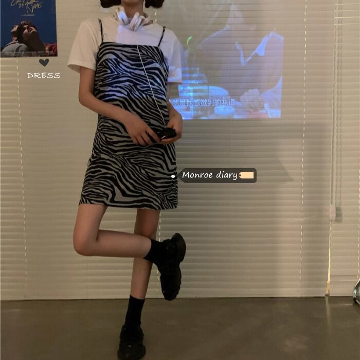 スタンダードスカート パターンスプリングドレス ショート レトロ 春物 モンロー88402216258