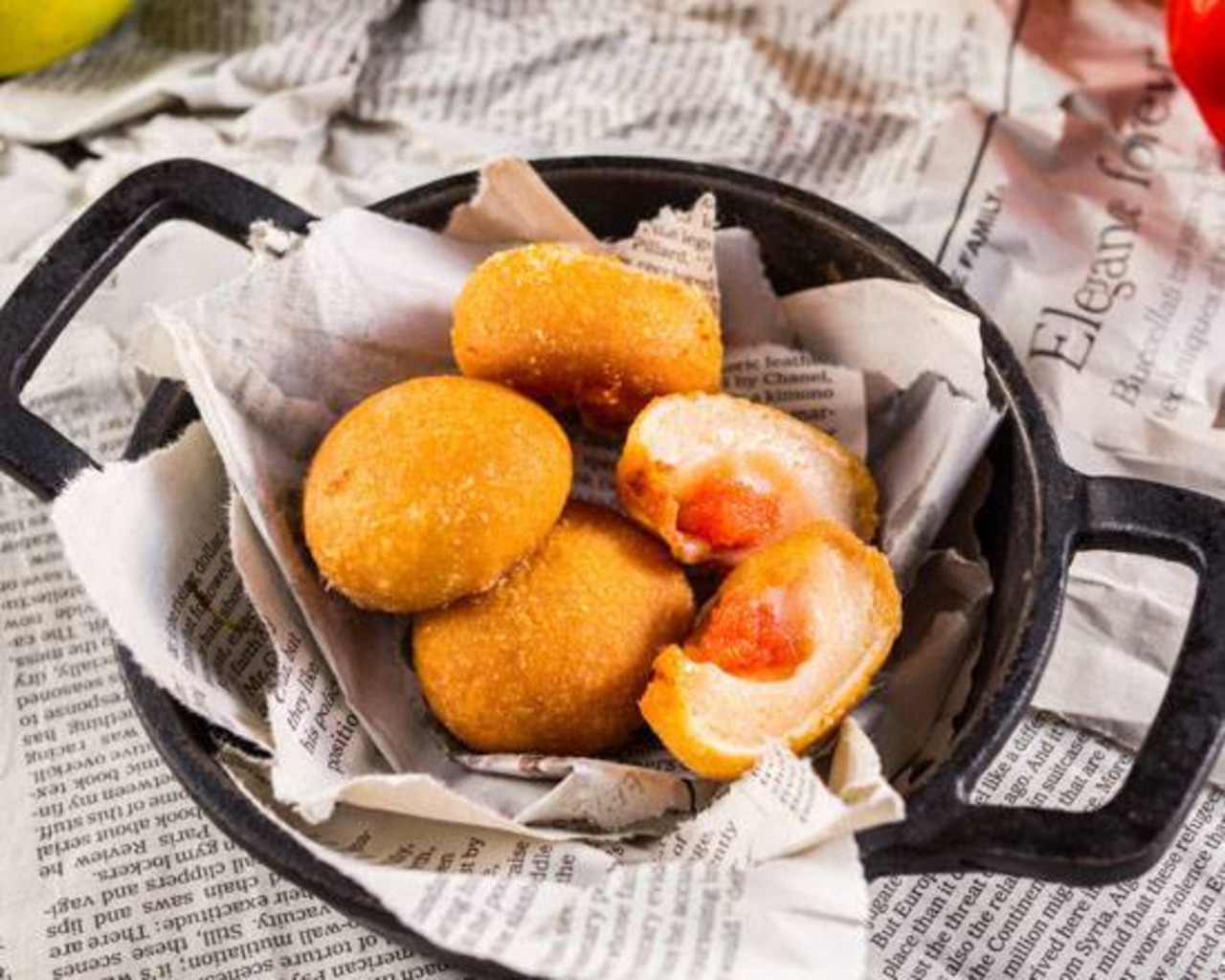 博多明太子モッツァレラチーズボール Hakata Spicy Fish Roe with Mozzarella Cheese Balls
