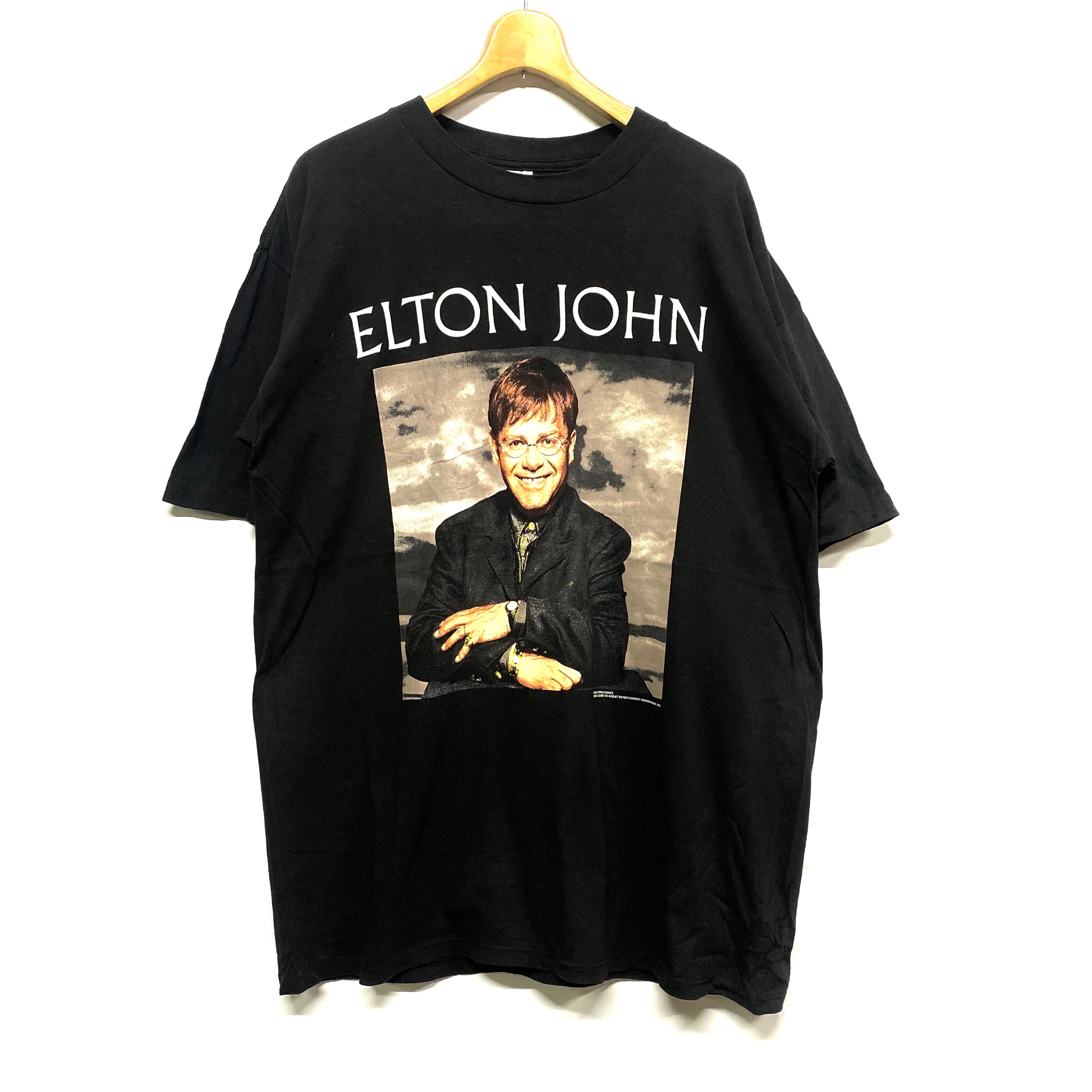 90年代 ELTON JOHN エルトン・ジョン バンドTシャツ メンズXL 古着 【T 