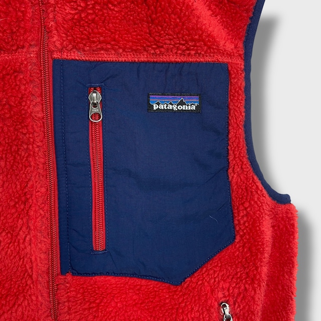 patagonia クラシックレトロXベスト ボアフリース 12年製 赤 S