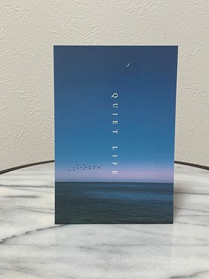 ポストカード(淡青)　「静」