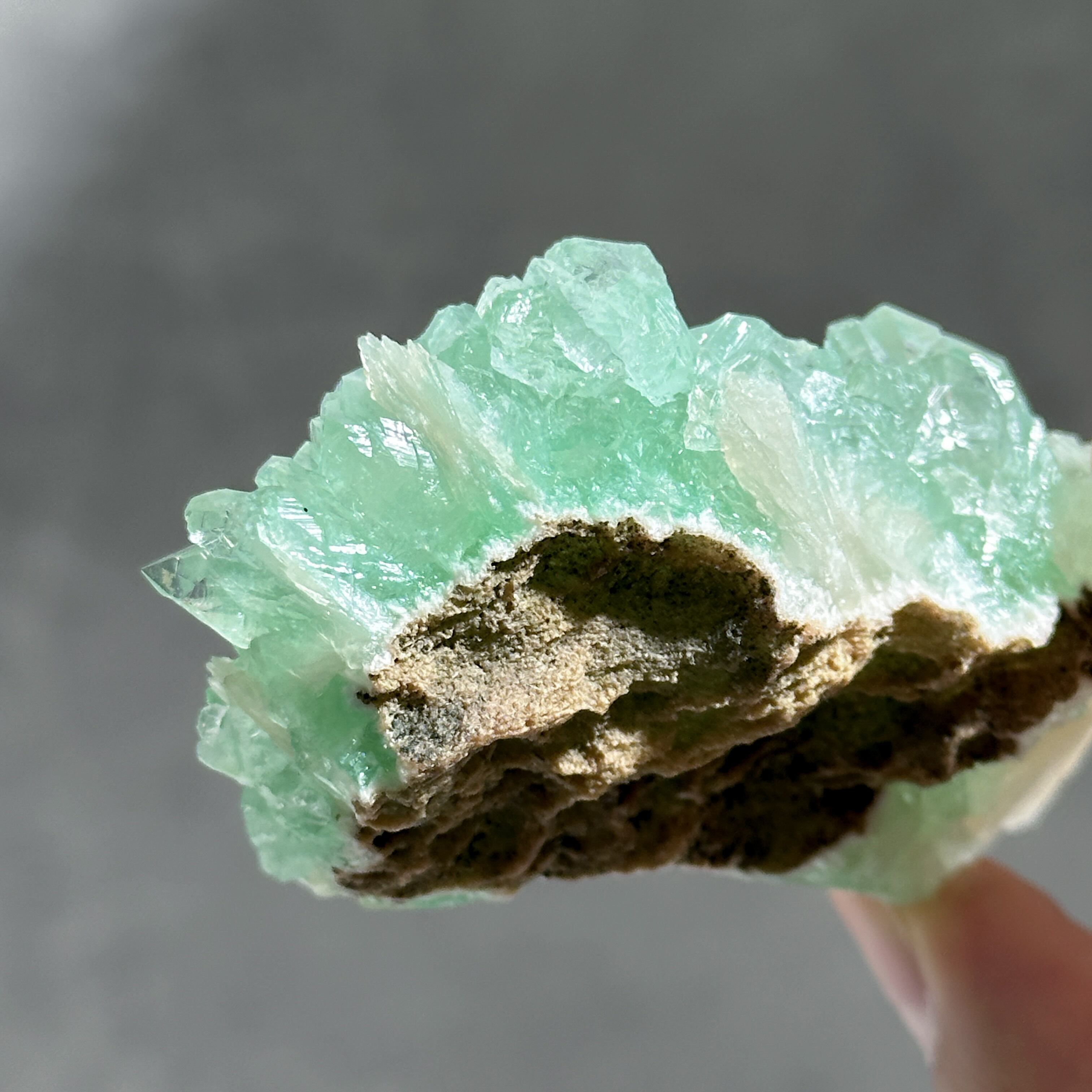 グリーンアポフィライト＆スティルバイト 77◇ Green Apophyllite