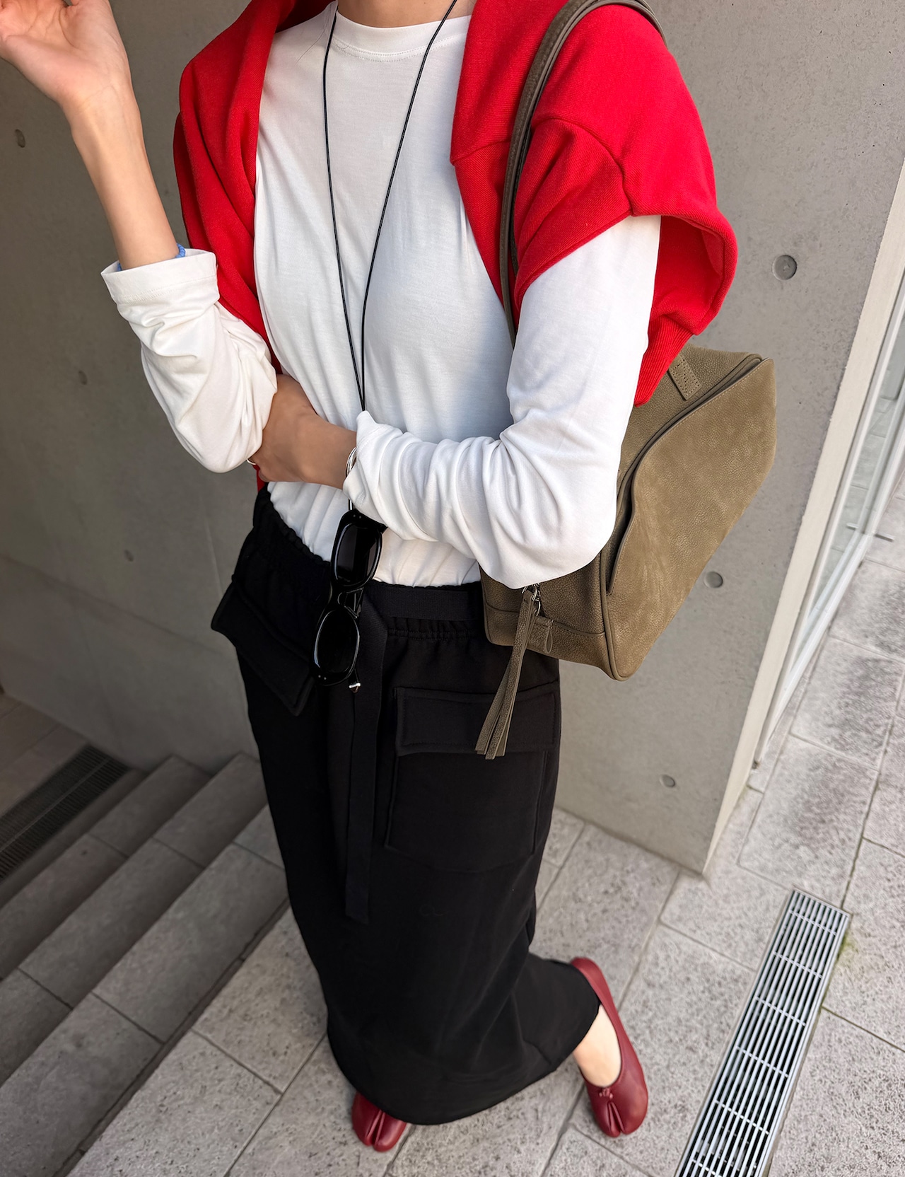 【新作5%OFF・3日間】★裏起毛★Buckle Sweat Skirt_2colors