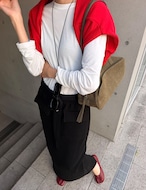 【新作5%OFF・3日間】★裏起毛★Buckle Sweat Skirt_2colors