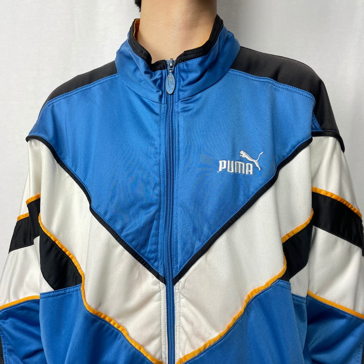 【超希少】90s PUMA 日本製 トラックジャケット ブラウン ベージュ S