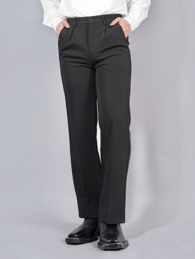 【ALUDE SELECT】straight smart slacks pants