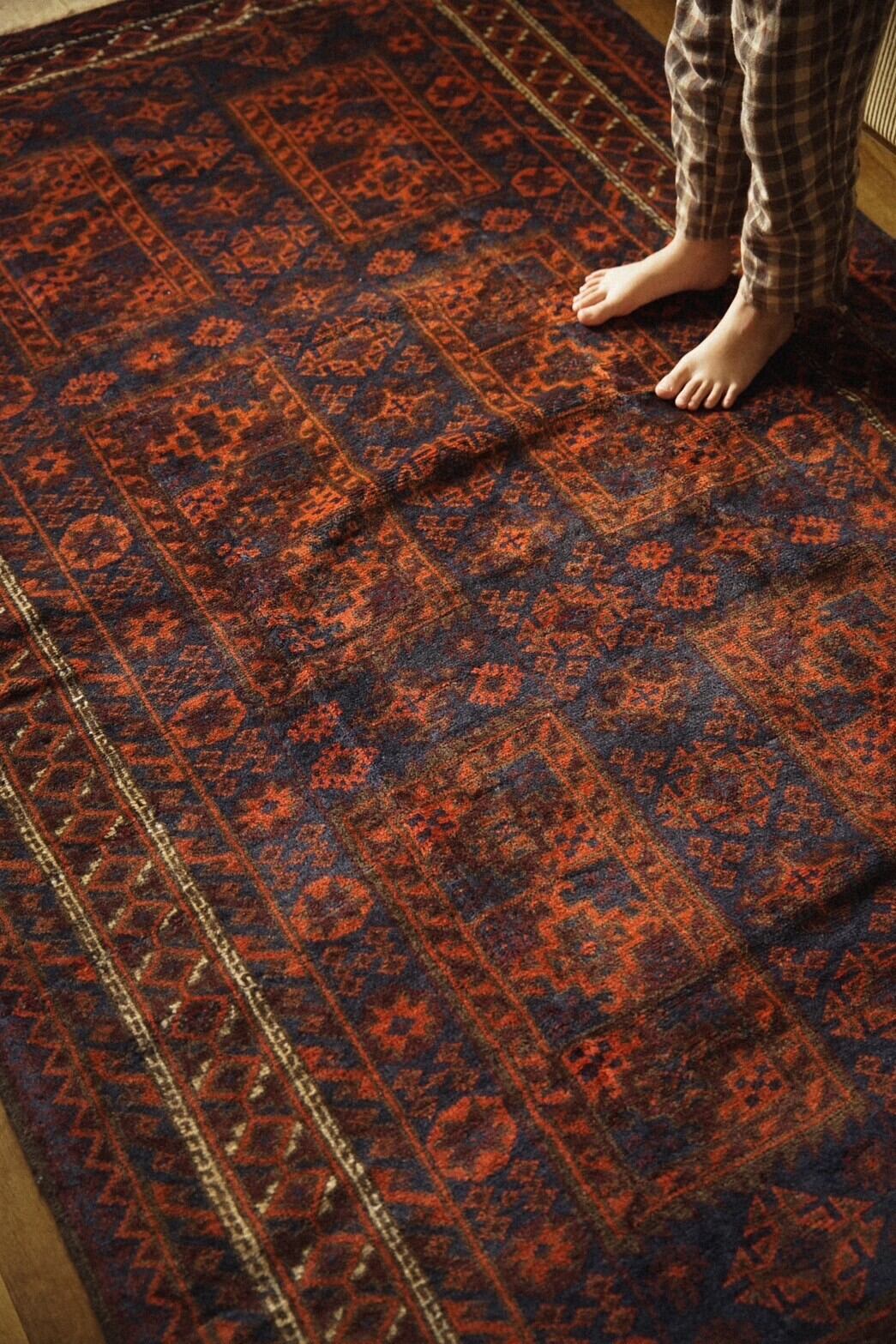 1148-Vintage Baluch yaqub khani rug