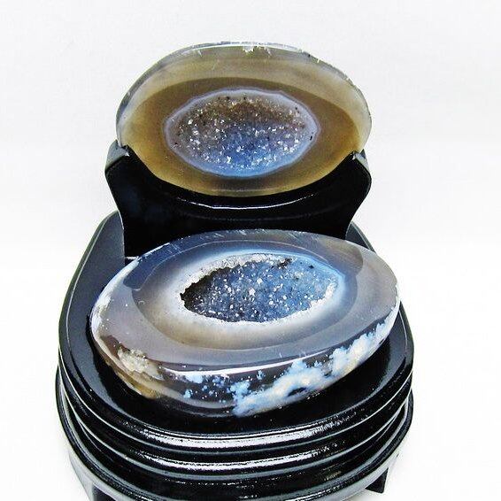 トレジャーメノウ アゲート ジオード 台座付属 一点物 175-1564